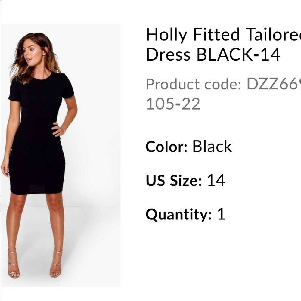 Holly tailored fitted dress